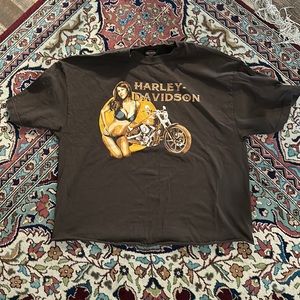 Vintage Harley Davidson Cropped T